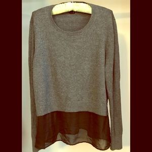 French connection layered sheer sweater